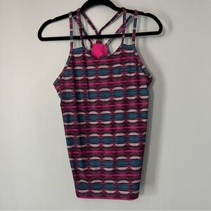 Patagonia multicolor built in Bra Tank size small